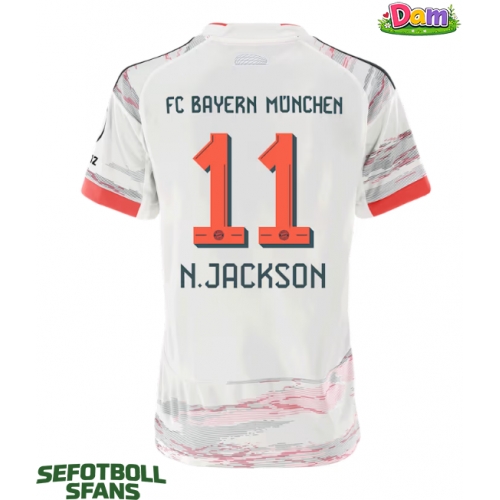 Bayern Munich Nicolas Jackson #11 Bortatröja Kvinnor 2025-26 Kortärmad